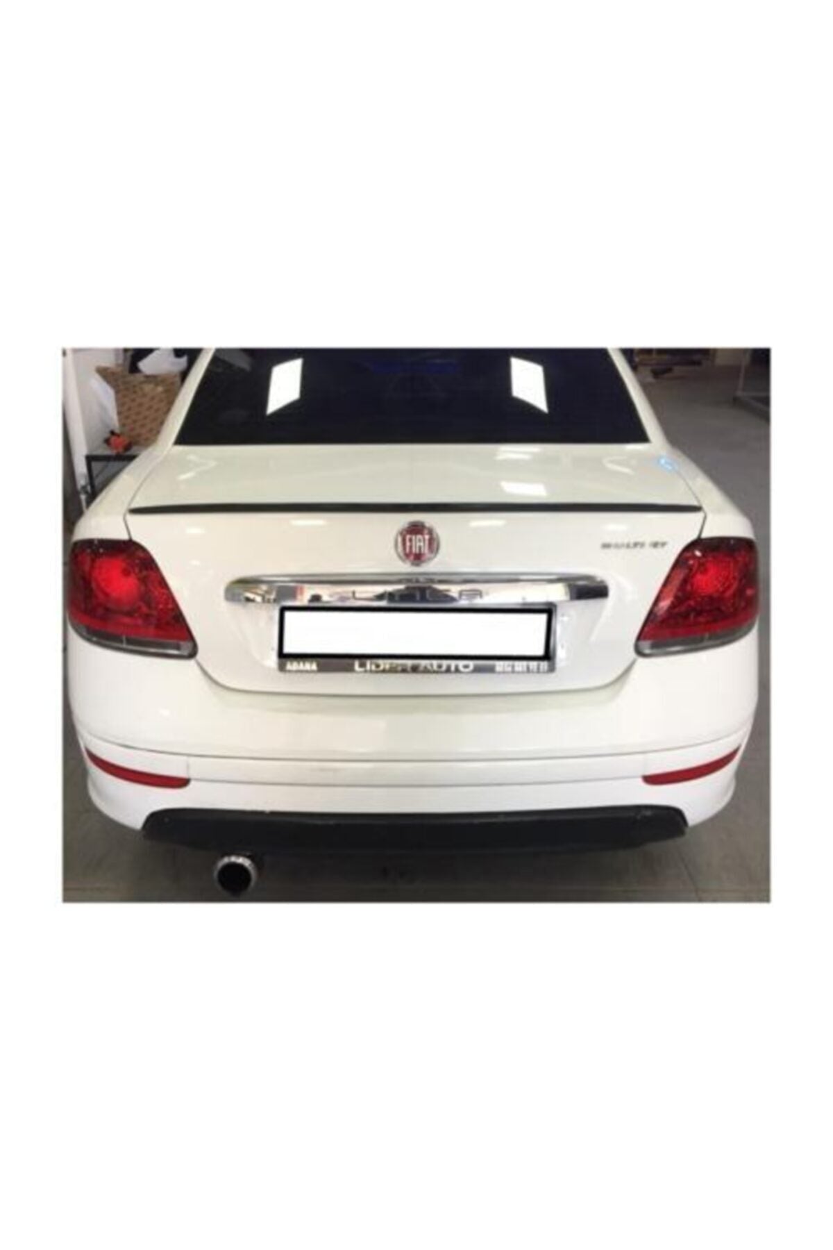Spoiler Fiat Linea Bagaj Üzeri Çıta - Spoiler Pianoblack - Parlak Siyah + Çift Taraflı Bantlı 115 Cm