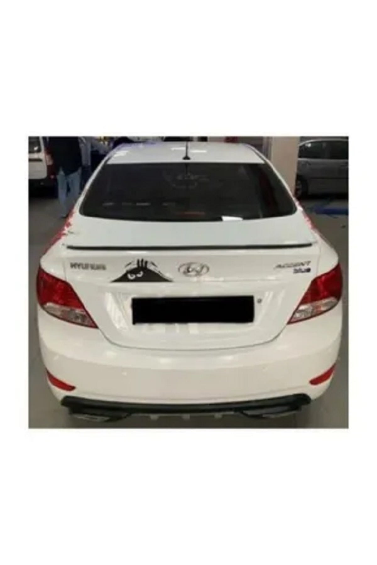 Spoiler Hyundai Accent Blue Bagaj Üzeri Çıta - Spoiler Pianoblack - Parlak Siyah Hyundaiblue-115