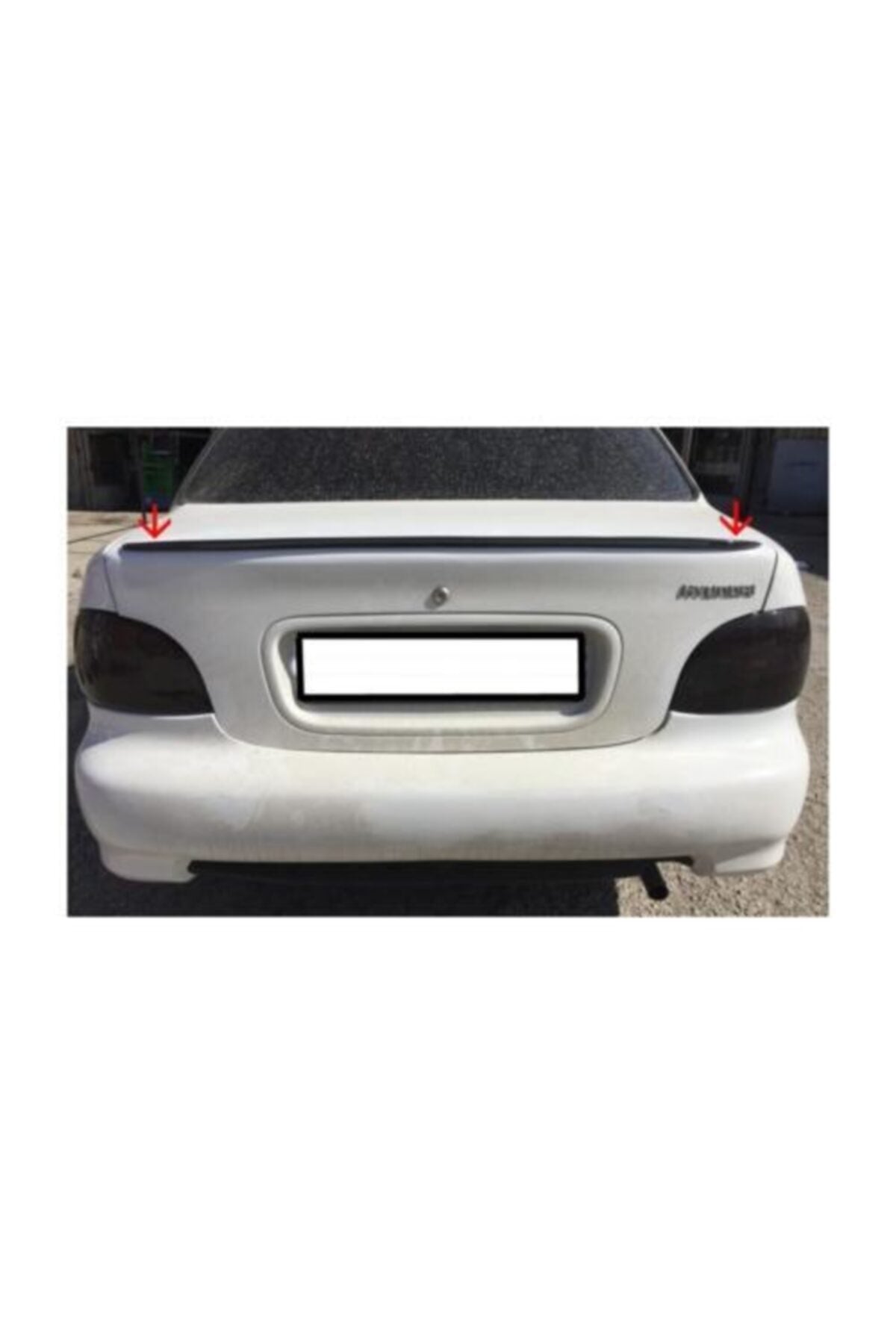 Spoiler Hyundai Accent Yumurta Kasa Bagaj Üzeri Çıta - Spoiler Pianoblack - Parlak Siyah -115 cm