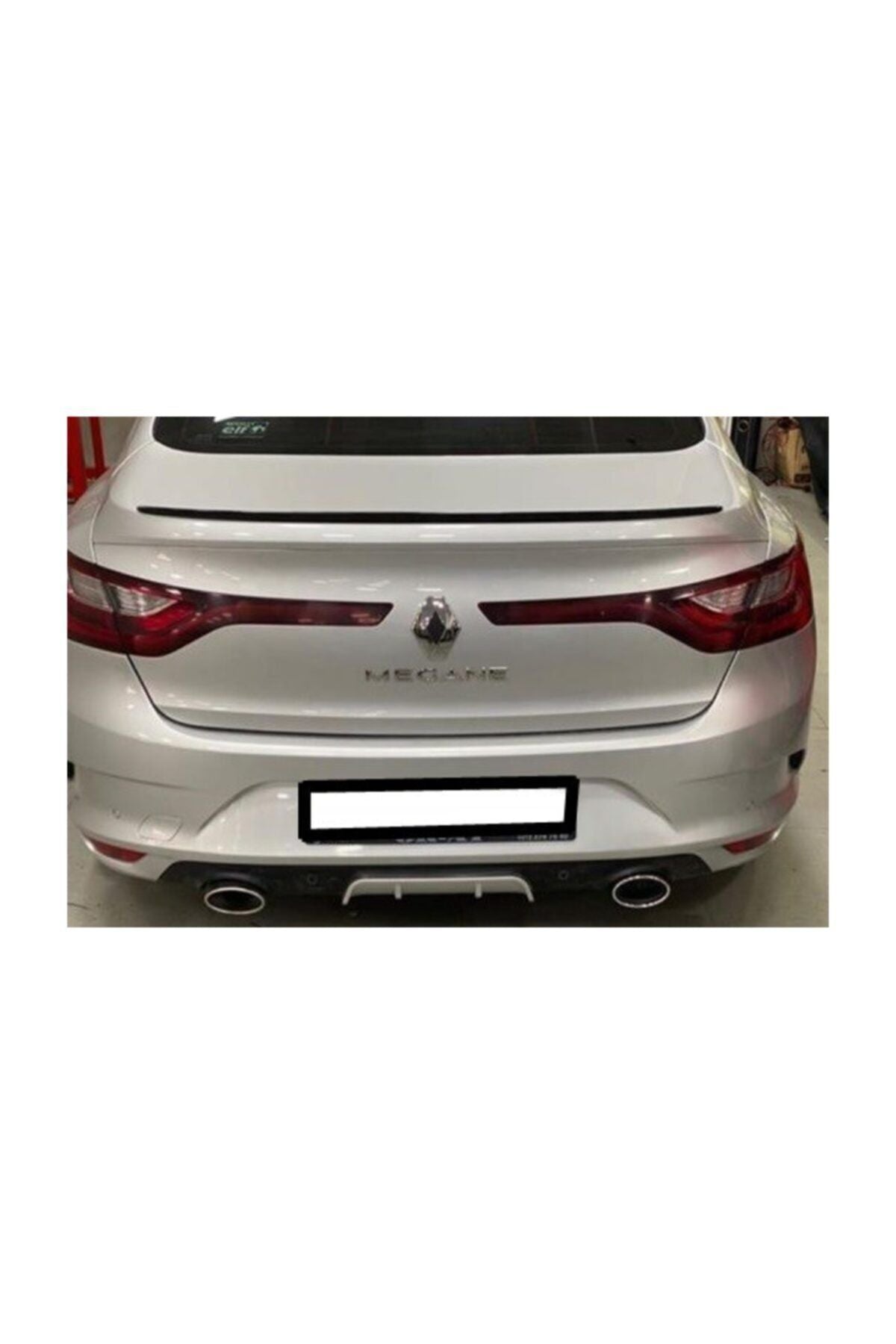 Spoiler Renault Megane 4 Bagaj Üzeri Çıta - Spoiler - Siyah + Çift Taraflı Bantlı