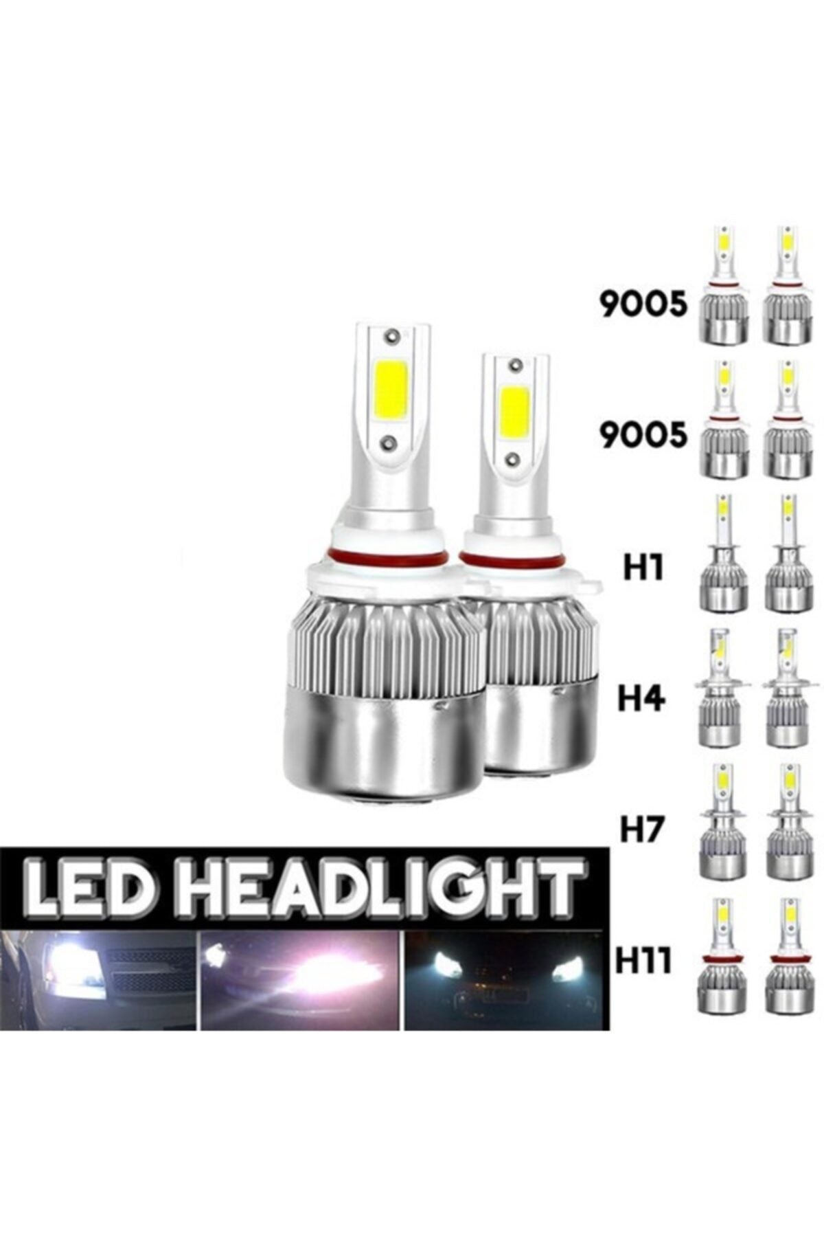 Super Nova Beyaz Psx24w H16 Şimşek Etkili Zenon Cob Led Xenon Led Headlight