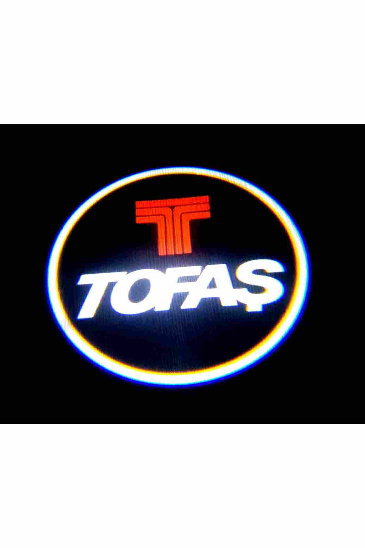 Tofaş Araçları Için Pilli Yapıştırmalı / Esafe Sensörlü Kapı Altı Led Logo / Projektör