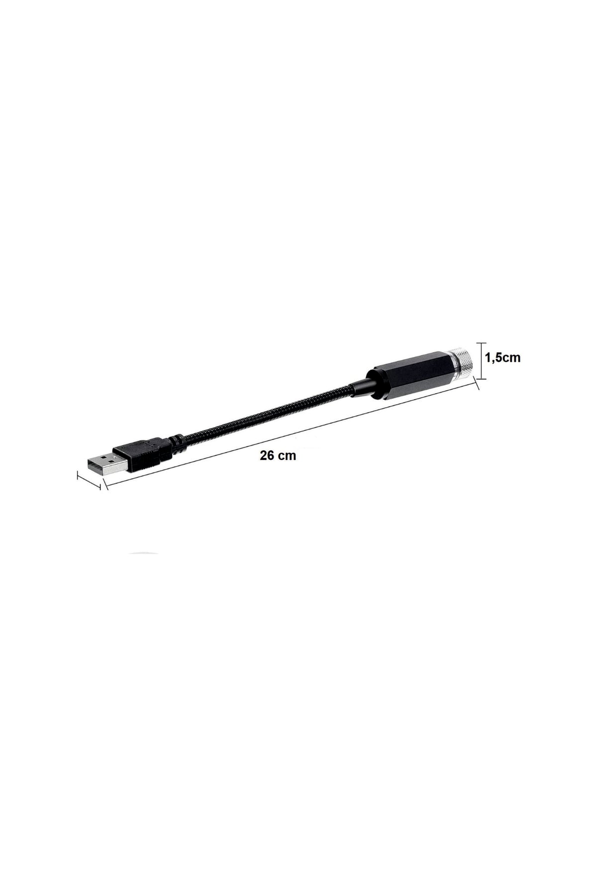 Usb Yıldız Tavan Ledi 26cm 5 Modlu Kırmızı Renk